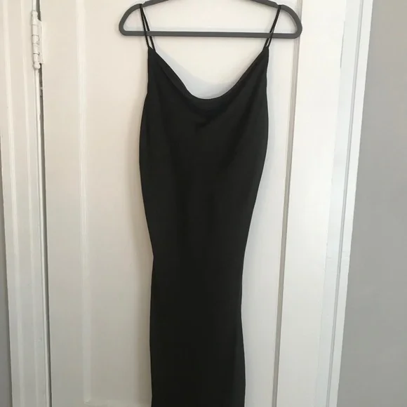 bardot black slip dress Bardot Mendez Slip Dress Black